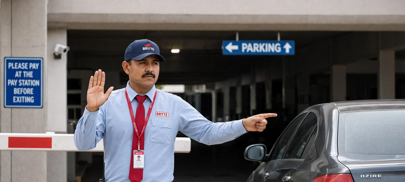 Bryte professional on duty, parking and traffic management in India